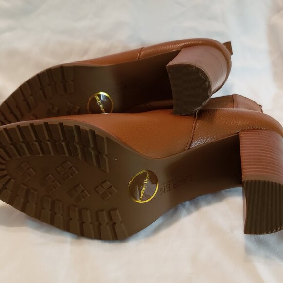 Lauren Ralph Lauren Womens Mylah Tan Chelsea Boots 9 B (M) - Picture 7 of 10